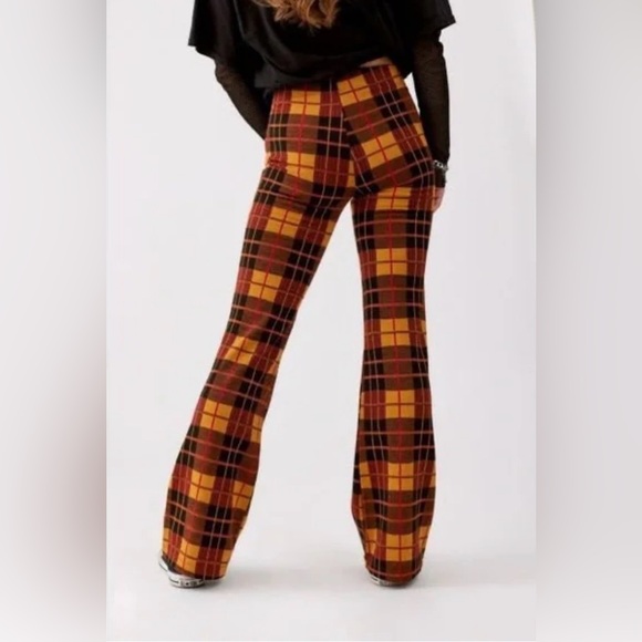 Urban Outfitters Bryn Pull-On Flare Pants - Size Small Retro Stretch Flare - Picture 2 of 11